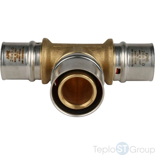 Stout Тройник переходной 26х32х26 для металлопластиковых труб прессовой - купить оптом с доставкой по России фото 2