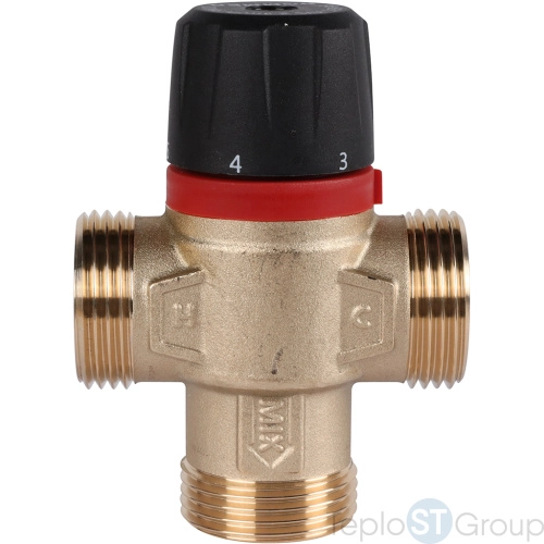 Rommer RVM-1131-236525 Термостатический смесительный клапан для систем отопления и ГВС 1  НР 30-65°С KV 2,3 (центральное смешивание) - купить оптом с доставкой по России фото 4