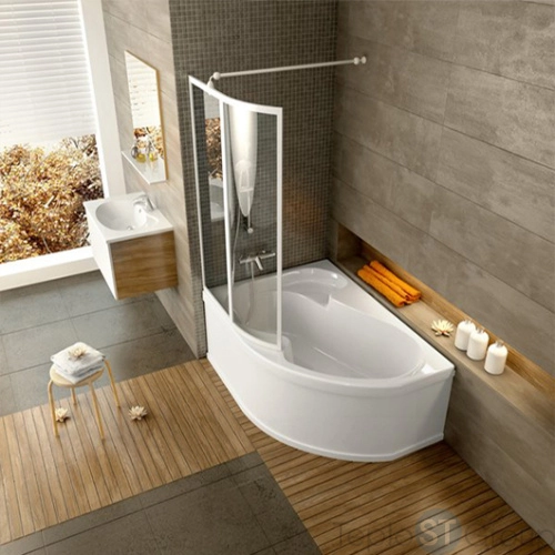 Шторка для ванны Ravak VSK2 Rosa 170 L 76LB010041 левая, полистирол Rain - купить оптом с доставкой по России фото 4