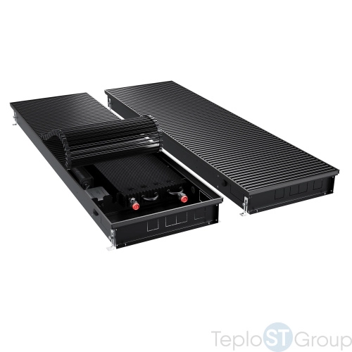 Конвектор внутрипольный Royal Thermo ATRIUM TURBO-90/400/1400-DG-U-BL - купить оптом с доставкой по России