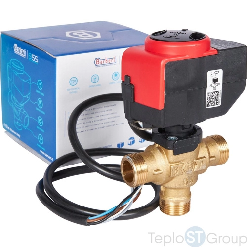 Stout SVM-0170-300020 Stout 3-Ходовой зональный клапан, сервопривод 230V, с кабелем 1м,, НР 3/4" - купить оптом с доставкой по России фото 3