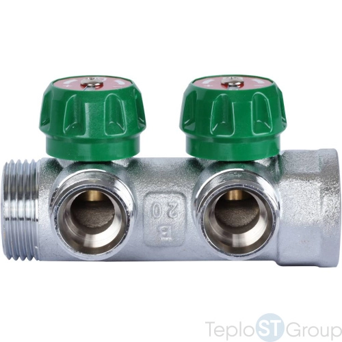 Stout SMB-6850-013402 коллектор регулирующий 1 , 2 отвода 3/4 ЕК - купить оптом у дилера TeploSTGroup по всей России ✅ ☎ 8 (800) 600-96-13 фото 2