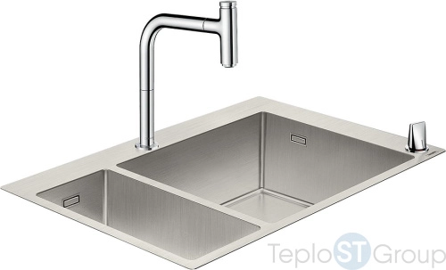 Кухонная мойка с встроенным смесителем Hansgrohe C71-F655-09 75x50 43206000 - купить с доставкой по России