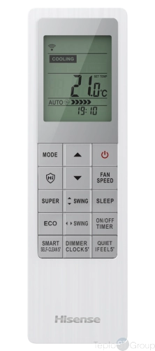 Инверторная сплит-система Hisense SILVER CRYSTAL SUPER DC Inverter AS-10UW4RVETG01(S) (комплект) - купить оптом с доставкой по России фото 3