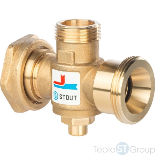 Stout SVM-0050 Термостатический смесительный клапан G 1)41/2M-G 1)41/2F-G 1)4M 60°С - купить оптом с доставкой по России