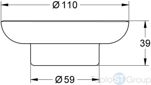 Мыльница стекло Grohe Essentials 40368001 - купить с доставкой по России фото 2