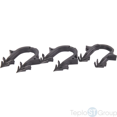Stout SMF-0004 Скоба якорная с двойным креплением для труб д.16-20мм, цвет черный - купить оптом с доставкой по России фото 4