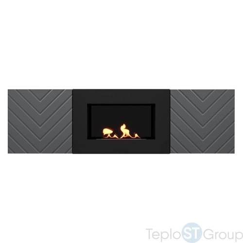 Тумба с биокамином Firelight BFP/P-1400V графит - купить с доставкой по России фото 2