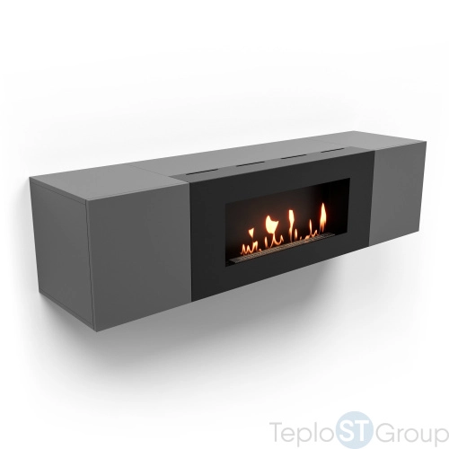 Тумба с биокамином Firelight BFP-P1600 графит - купить с доставкой по России