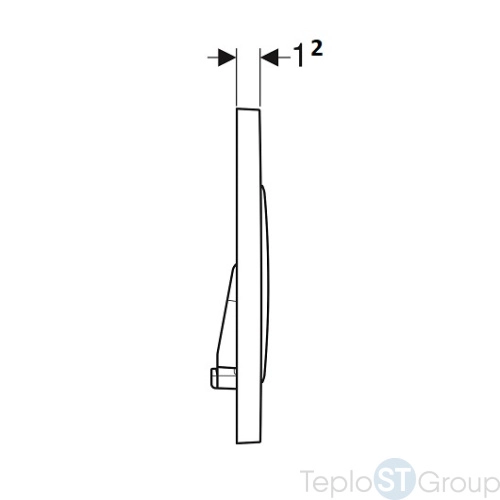 Смывная клавиша GEBERIT Sigma 20 115.882.JT.1 (не оставляет отпечатков пальцев) - купить оптом у дилера TeploSTGroup по всей России ✅ ☎ 8 (800) 600-96-13 фото 3