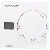 Teplocom Термостат комнатный Teplocom TS-2AA/8A, проводной, реле 250В, 8А - купить с доставкой по России