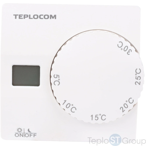 Teplocom Термостат комнатный Teplocom TS-2AA/8A, проводной, реле 250В, 8А - купить оптом у дилера TeploSTGroup по всей России ✅ ☎ 8 (800) 600-96-13