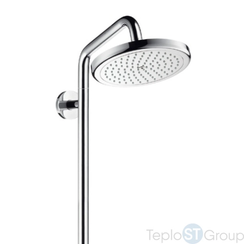 Душевая стойка Hansgrohe Croma 27185000 220 Air 1jet Showerpipe, поворотный держатель 400 мм, ½’ - купить с доставкой по России фото 2