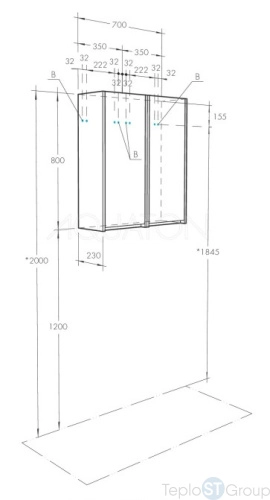 Шкаф навесной Aquaton Сканди 1A255003SD010 белый матовый - купить с доставкой по России фото 3