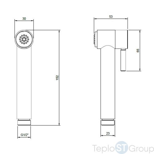 Гигиеническая лейка Villeroy & Boch TVD000607004K5 черная - купить с доставкой по России фото 2