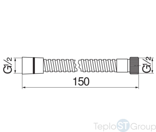 Шланг для душа NOBILI 1,5м AD135/5BR - купить с доставкой по России фото 2