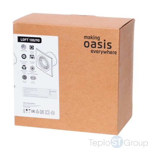 Электровентилятор Making Oasis Everywhere LOFT 100/90 - купить оптом у дилера TeploSTGroup по всей России ✅ ☎ 8 (800) 600-96-13 фото 2