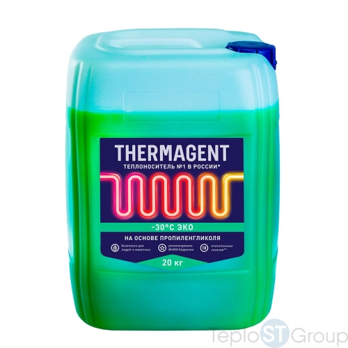 Теплоноситель THERMAGENT-30 ЭКО (Пропиленгликоль) 20 кг - купить с доставкой по России