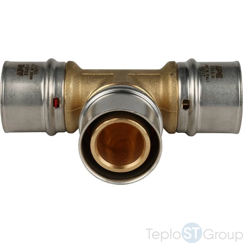 Stout Тройник равнопроходный 32х32х32 для металлопластиковых труб прессовой - купить оптом с доставкой по России фото 6