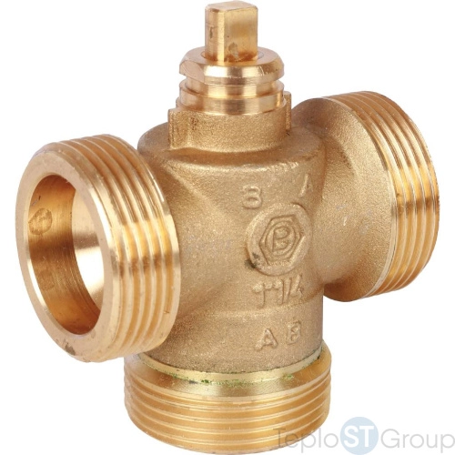 Stout Компактный 3-Ходовой зональный клапан, сервопривод 230V, с кабелем 1м., НР 1 1/4 - купить оптом с доставкой по России фото 14
