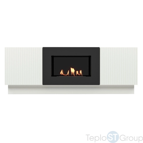 Тумба с биокамином Firelight BFP/P-1400L белая - купить с доставкой по России фото 7