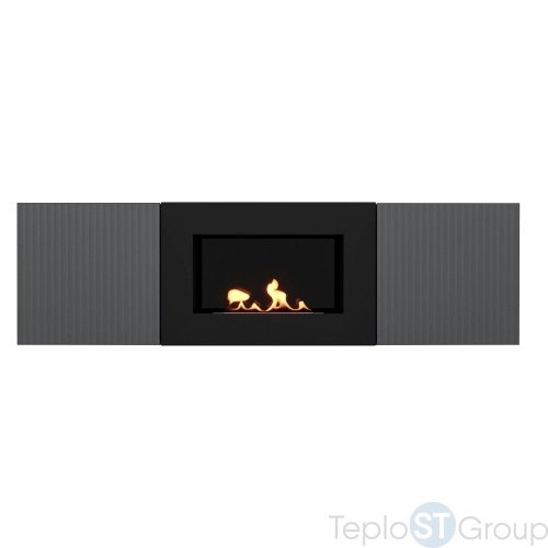 Тумба с биокамином Firelight BFP/P-1400L графит - купить с доставкой по России фото 2