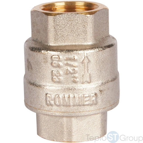 Rommer RVC-0002-000015 Rommer 1/2 Клапан обратный пружинный муфтовый с пластиковым седлом - купить с доставкой по России