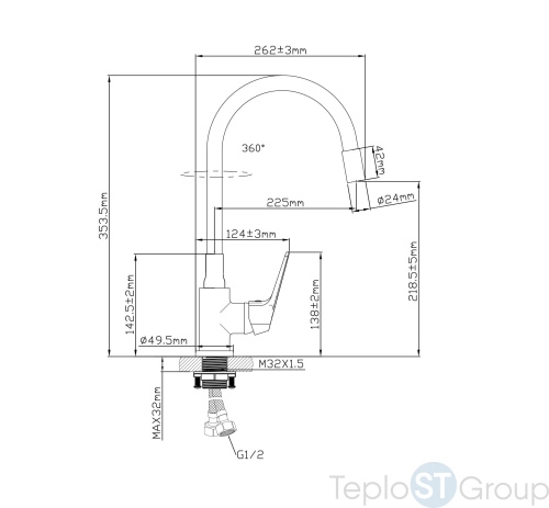 Смеситель Oasis L1006MGВ - купить оптом у дилера TeploSTGroup по всей России ✅ ☎ 8 (800) 600-96-13 фото 2