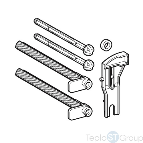 Комплект толкателей и держателей для бачков Geberit Delta 241.465.00.1 - купить с доставкой по России фото 3