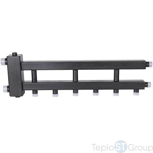 Rommer RDG-0060-014034 Rommer Коллектор (дублер рядный) с гидроразделителем на 3+1 контура до 60 кВт - купить оптом с доставкой по России
