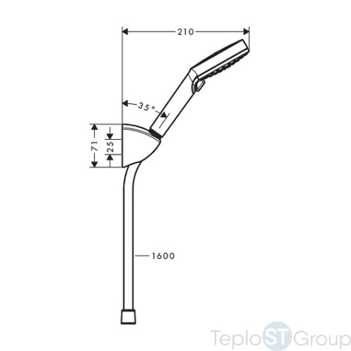 Душевой набор Hansgrohe Vernis Blend 26273000 хром - купить оптом у дилера TeploSTGroup по всей России ✅ ☎ 8 (800) 600-96-13 фото 4