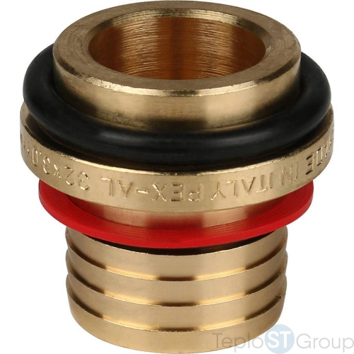 Stout Угольник-переходник с наружной резьбой 1 x32 для металлопластиковых труб винтовой - купить оптом с доставкой по России фото 8