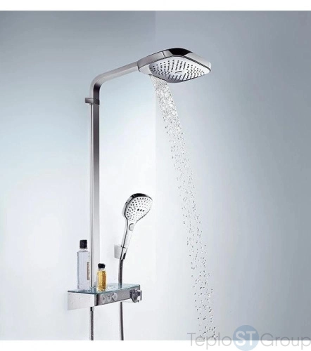 Душевая система Hansgrohe Raindance Select E360 1jet ST Showerpipe 27288400 белый/хром - купить с доставкой по России фото 8