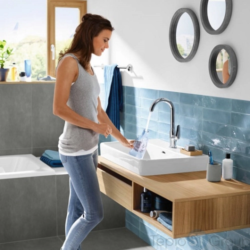 Смеситель для раковины Hansgrohe Novus 71126000, хром - купить с доставкой по России фото 2