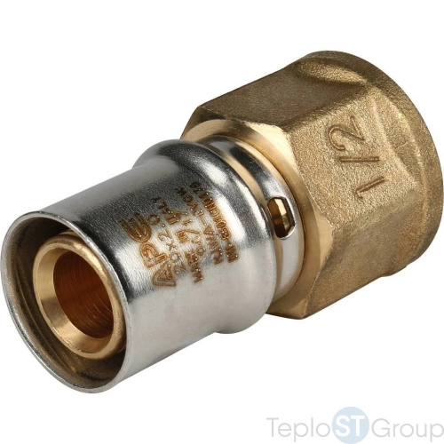 Stout Переходник с внутренней резьбой 1/2 х20 для металлопластиковых труб прессовой - купить оптом с доставкой по России фото 2