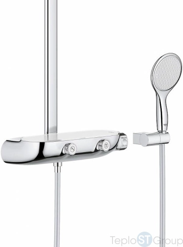 Душевая система с термостатом GROHE Rainshower System SmartControl Mono 360 26361000 хром - купить оптом с доставкой по России фото 6
