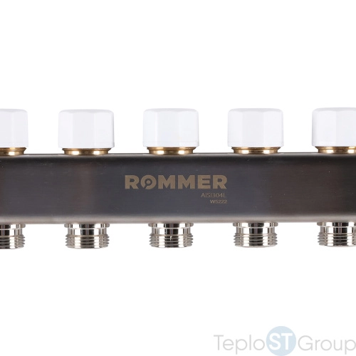 Rommer RMS-1200-000007 Rommer Коллектор из нержавеющей стали с расходомерами 7 вых. - купить с доставкой по России фото 8