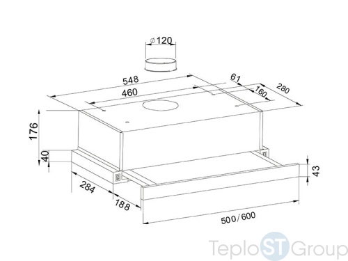 Кухонная вытяжка Making Oasis Everywhere UV-60I - купить оптом у дилера TeploSTGroup по всей России ✅ ☎ 8 (800) 600-96-13 фото 2