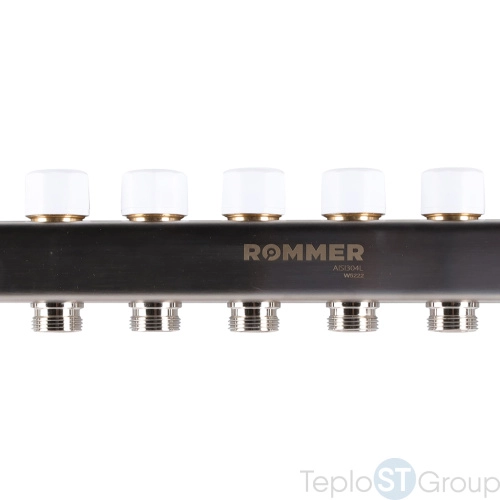 Rommer RMS-1200-000008 Rommer Коллектор из нержавеющей стали с расходомерами 8 вых. - купить с доставкой по России фото 7