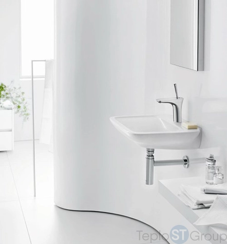 Смеситель для раковины Hansgrohe PuraVida 15075400 белый/хром - купить с доставкой по России фото 2