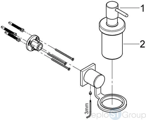 Дозатор жидкого мыла Grohe Allure 40363000 - купить с доставкой по России фото 2