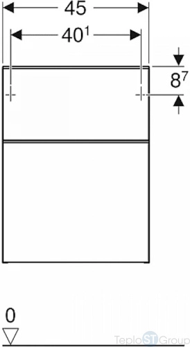 Шкаф навесной Geberit Smyle Square 45x60 500.357.JR.1 пекан - купить с доставкой по России фото 5