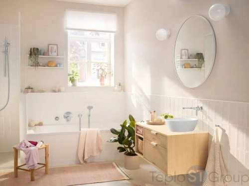 Смеситель для ванны c душем Hansgrohe Rebris S 72466000, хром - купить оптом с доставкой по России фото 4