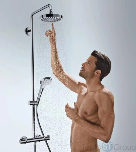 Душевая стойка Hansgrohe Croma Select 27351400 хром - купить с доставкой по России фото 6