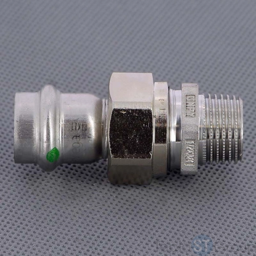 Муфта пресс-Н нержавеющая сталь Sanpress Inox VIEGA 15х1/2" 436445 - купить оптом с доставкой по России