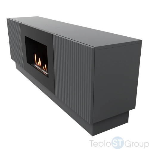 Тумба с биокамином Firelight BFP/P-1400L графит - купить с доставкой по России фото 5