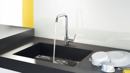 Смеситель для кухни Hansgrohe Focus E2 сталь 31820800 - купить с доставкой по России фото 4