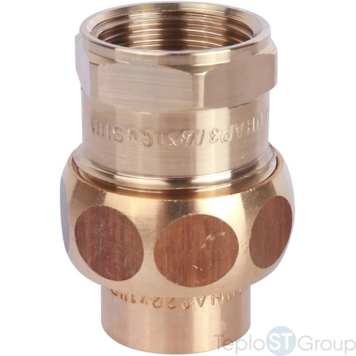 Sanha 4340g сгон ВП-ВР, бронза, самоуплотняющийся 22x3/4, для медных труб под пайку - купить оптом с доставкой по России фото 10