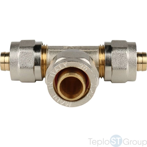 Stout Тройник переходной 16x20x16 для металлопластиковых труб винтовой - купить оптом с доставкой по России фото 2