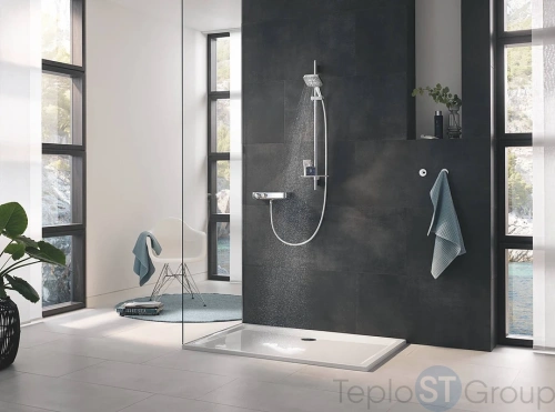 Душевой гарнитур GROHE Rainshower SmartActive 130 Cube 26586000 хром - купить с доставкой по России фото 4